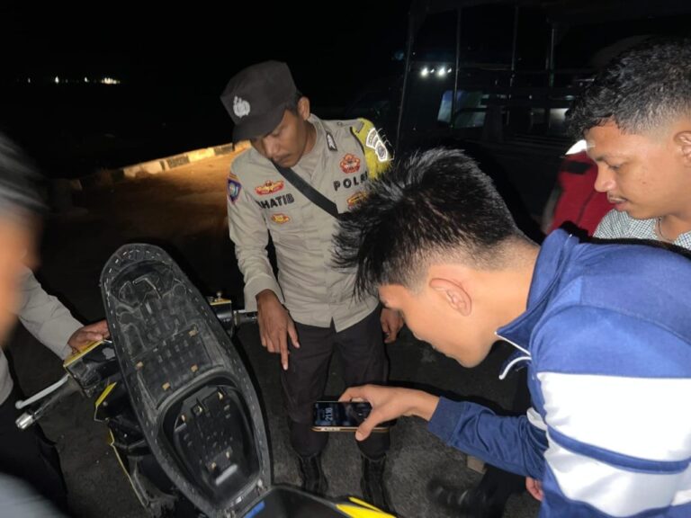 Ciptakan Kamtibmas! Polres Lingga Gelar Patroli Malam Serentak